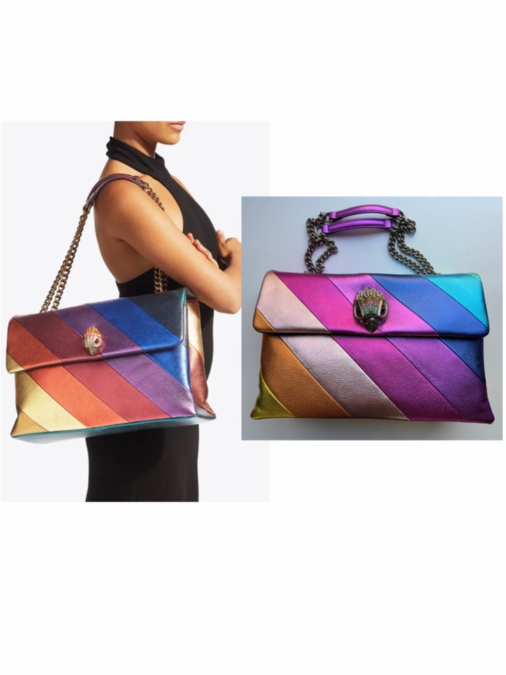 Kurt Geiger London Leather XXL Kensington Bag in Multicolor